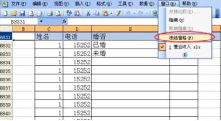 凍結窗口怎么設置 excel怎么凍結窗口